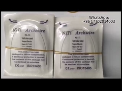 1 ปี อายุการใช้งาน อุณหภูมิ อัตราการใช้งาน Orthodontic Niti Arch Wire สําหรับการรักษา แหล่งพลังงานมือ