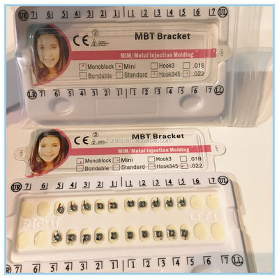 24 Years Class II Metal Dental Orthodontic Molar Roth Brackets with Hooks Instrument Classification