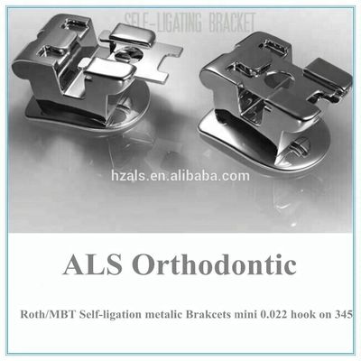 Medical Grade Stainless Steel Mini Roth MBT.022/.018 Hook On Cartoon Bracket Brace for Orthodontic Treatment 20 Units/Set