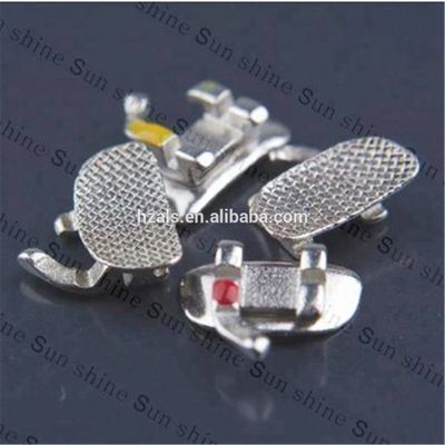 Stainless Steel Hot Dental Ortodoncia Orthodontic Molar Bracket Slot 0.022 Roth Bracket with 80 Gauge Mesh Base Shelf Life 2 Years