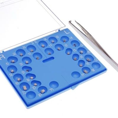 Standard and Mini Dental Orthodontics Ortho MIM Passive Series Metal Self Ligating Braces MBT Bondable Mesh Base 022