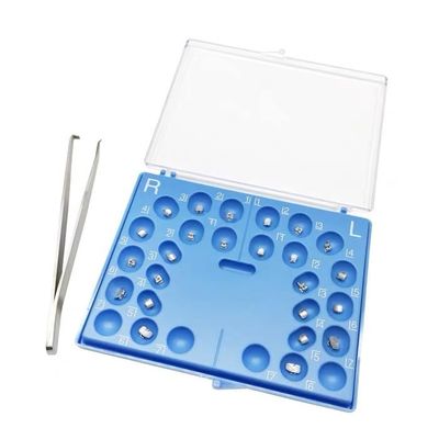 Standard and Mini Dental Orthodontics Ortho MIM Passive Series Metal Self Ligating Braces MBT Bondable Mesh Base 022