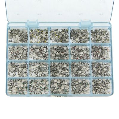 Bulk Orthodontic Bracket Braces Metal Mesh Base Mini Braces MBT 022 345