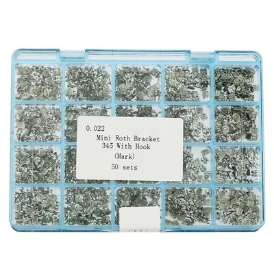 Orthodontic Passive Self Ligating Brackets Crystal Sapphire Braces 345 Hook