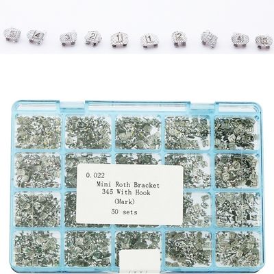 Orthodontic Passive Self Ligating Brackets Crystal Sapphire Braces 345 Hook