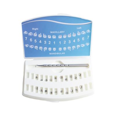 Dental Orthodontic Bracket MBT .018 0.022 Slot For Teeth 5-5 20pcs Per Set