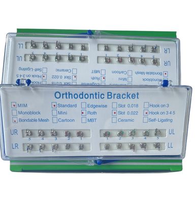 Bondable Mini Roth Orthodontic Bracket 0.018 Double Slot With Hook345
