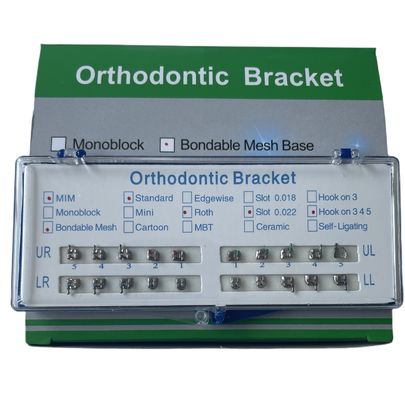 Bondable Mini Roth Orthodontic Bracket 0.018 Double Slot With Hook345