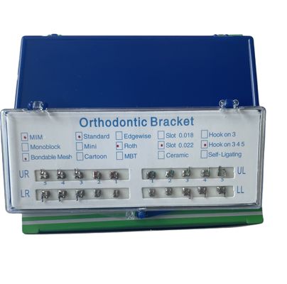Bondable Mini Roth Orthodontic Bracket 0.018 Double Slot With Hook345