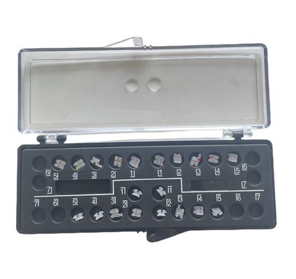 Bondable Stainless Steel Metal Orthodontic Bracket Crystal Sapphire Braces ALS Dental Supplies
