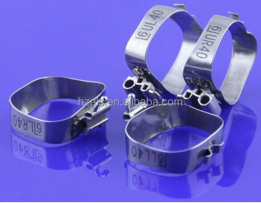 Slot 0.022 0.018 Teeth Molar Band Ortho Preweld With Buccal Tubes And Lingual Cleat