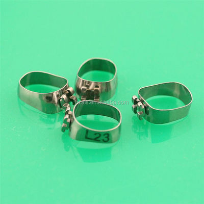 Welded U2L1 Ortho Pre Molar Band Braces With Buccal Tubes And Lingual Cleat Sheath