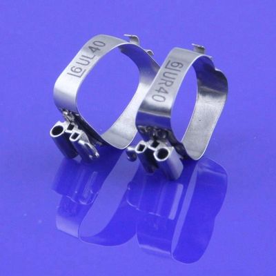MFDS Metal Dental Preformed Molar Bands With Roth Buccal Tube Customized