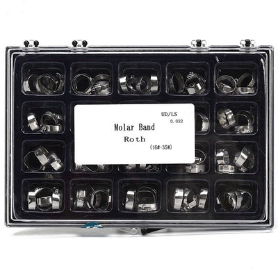 Custom Orthodontic Molar Band With Lingual Sheath Stainless Steel Buccal Tube Bands
