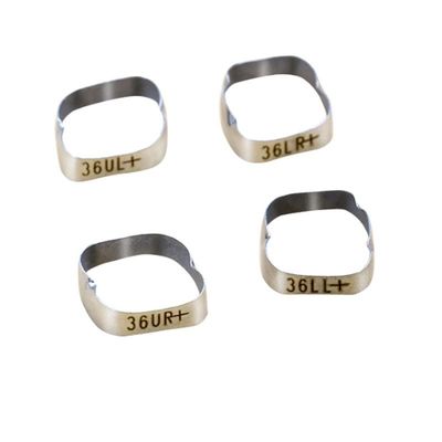 Custom Orthodontic Molar Band With Lingual Sheath Stainless Steel Buccal Tube Bands