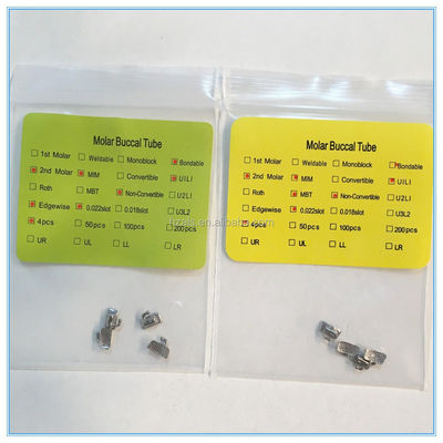 Classification Class II HOT ALS Orthodontic Buccal Tube Supplies For Dental Instrument