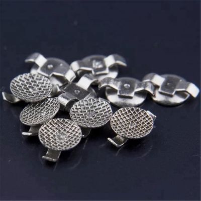 CCC Certification metal button lingual round/ elliptical 10pcs per pack for dental orthodontic procedures made of metal