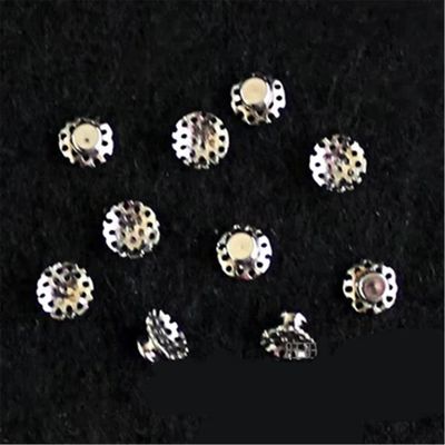 CCC Certification metal button lingual round/ elliptical 10pcs per pack for dental orthodontic procedures made of metal
