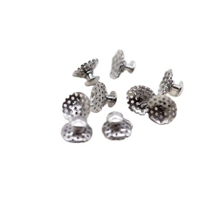 Customized Orthodontic Materials Steel Round Button and Chain Lingual Buttons with Cleat Double Wing
