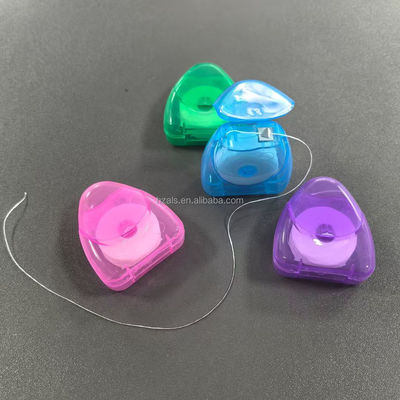 Dentistry Essential 50m Long Mint Flavor Natural Bamboo Waxed Dental Floss with Shelf Life 2 years