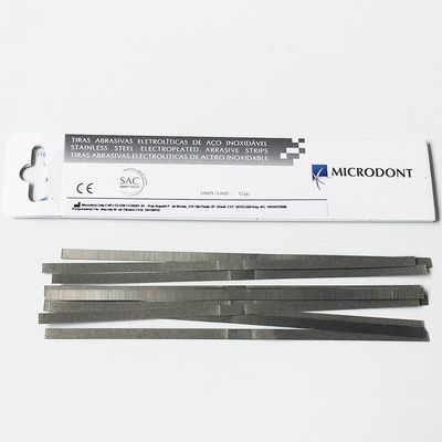 Manual Power Source 12pcs Microdont Dental Restorative Abrasive Strips/Stainless Steel Diamond Strips Fine medium COARSE