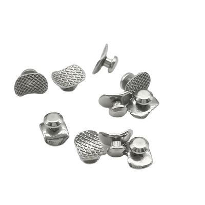 Dental Orthodontic Metal Buttons Lingual Button Buckle Composite Ceramic For Bondable Round Base Dentistry Material