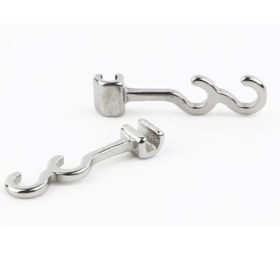 CE Certified Dental Orthodontic Crimpable Hook Long Curved Left Right for Certification MFDS Safety Standard