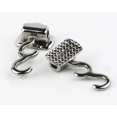 A Grade Orthodontics Accessories 2 Hooks Double Hooks Crimpable Hook Clamp Meshbase Bondable MFDS Safety Standard Compliant
