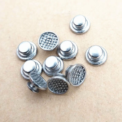 2 Years Shelf Life Metal Orthodontic Monoblock Round Base Lingual Button for Oral Bracket Treatment