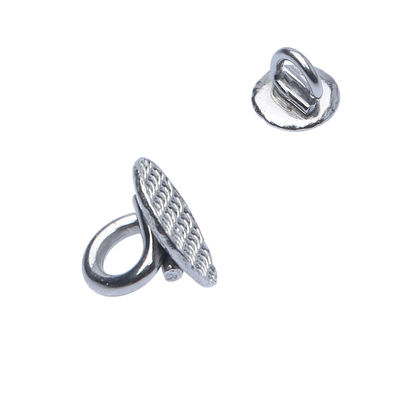 Dental Orthodontic Lingual Accessories Traction Hook with Bondable Lingual Buttons and Round Mesh Base Button Metal Material