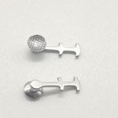 2024 MFDS Safety Standard Design Stainless Steel Dental Orthodontic Lingual Button with Hooks