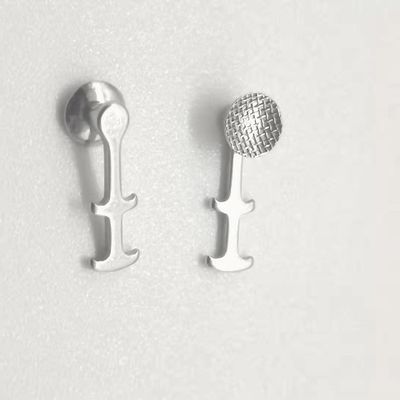 2024 MFDS Safety Standard Design Stainless Steel Dental Orthodontic Lingual Button with Hooks