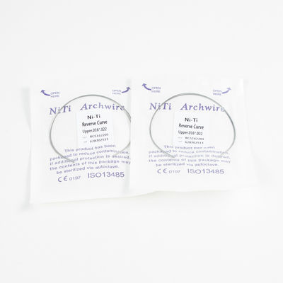 Manual Instrument Classification Dental Orthodontic Reverse Curve Niti Arch Wires for Class II Power Source Instruments