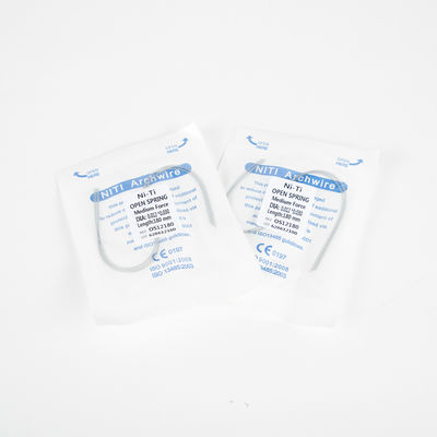 Flexible Sizing Metal Open Coil Spring for Orthodontic Treatment Fits Most Brackets