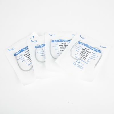 Flexible Sizing Metal Open Coil Spring for Orthodontic Treatment Fits Most Brackets