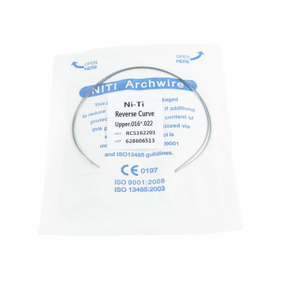 NiTi Rectangular Wires for Orthodontic Treatment Reverse Curve Design and CCC Certification