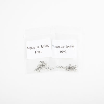 Long Shelf Life Durable Spacer Springs for Dental Clinics Pre-Banding Procedures in Class II Instrument Classification