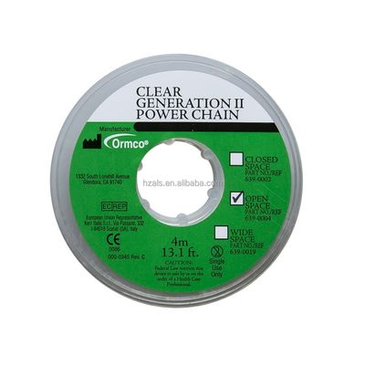 Clear 0.025 FT25 Dental Orthodontic Supply POWER THREAD Power Tube Class II Instrument for Clear/Grey Braces 640-1026