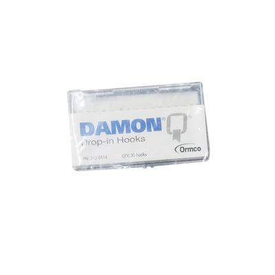 Instrument Classification Class II Ormco Damon Q Drop In Hooks U/L 5-5 30 Per Pack Manual Power Source Ormco Supplies 242-0114