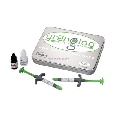 Original Ormco Grengloo Kit Dental Orthodontics Paste Adhesive Kit Two Way Color Change Adhesive for Optimal Performance