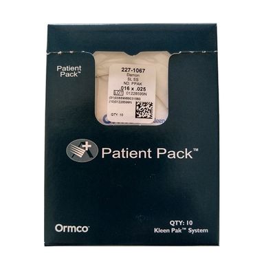 ISO Certified Dental Areal Ormco Damon SL SS ND PPAK Wires 10pcs/box 227-1067 size .016*.025 for Orthodontic Treatment