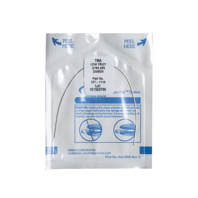 ISO Certified Dental Areal Ormco Damon SL SS ND PPAK Wires 10pcs/box 227-1067 size .016*.025 for Orthodontic Treatment