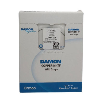 Class II Dental Ormco Archwires for Damon System Low Friction TMA Preformed Archwires 10pcs/box 227-1111 size .016*.025