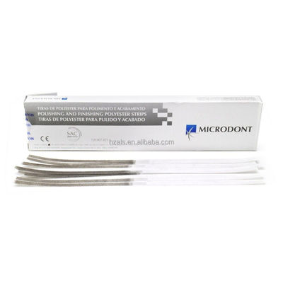 MFDS Safety Standard 4mm*170mm MICRODONT Dental Abasive Polyester Finishing Polishing Strips 100pcs/Box 2 Years Shelf Life