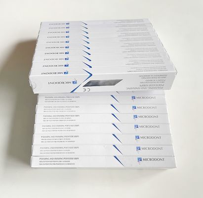 MFDS Safety Standard 4mm*170mm MICRODONT Dental Abasive Polyester Finishing Polishing Strips 100pcs/Box 2 Years Shelf Life