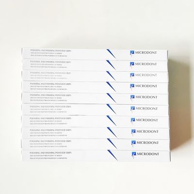 MFDS Safety Standard 4mm*170mm MICRODONT Dental Abasive Polyester Finishing Polishing Strips 100pcs/Box 2 Years Shelf Life