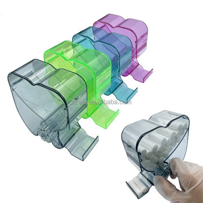 MFDS Approved Dental Cotton Roll Dispenser Press Type Storage Box Holder Organizer for Dental Professionals