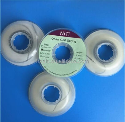 Dental Orthodontics Materials Nitinol Open Coil Spring 200g 7 inch 17.5cm with CCC Certification and 180mm Length