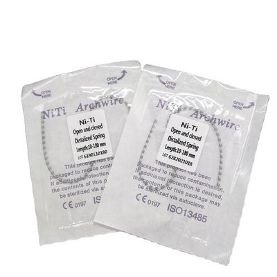 Dental Orthodontics Materials Nitinol Open Coil Spring 200g 7 inch 17.5cm with CCC Certification and 180mm Length