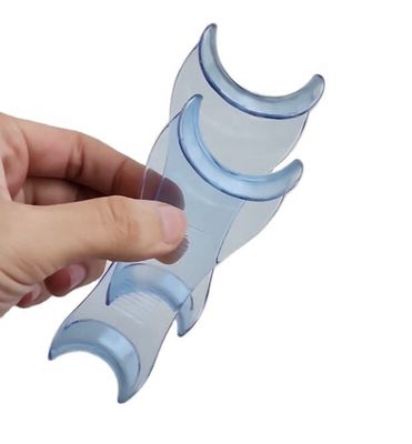 Clear/Clear Blue Double Head Lip Retractor Dental Lip Cheek Opener Stainless Steel Surgical Tool with CCC Certification